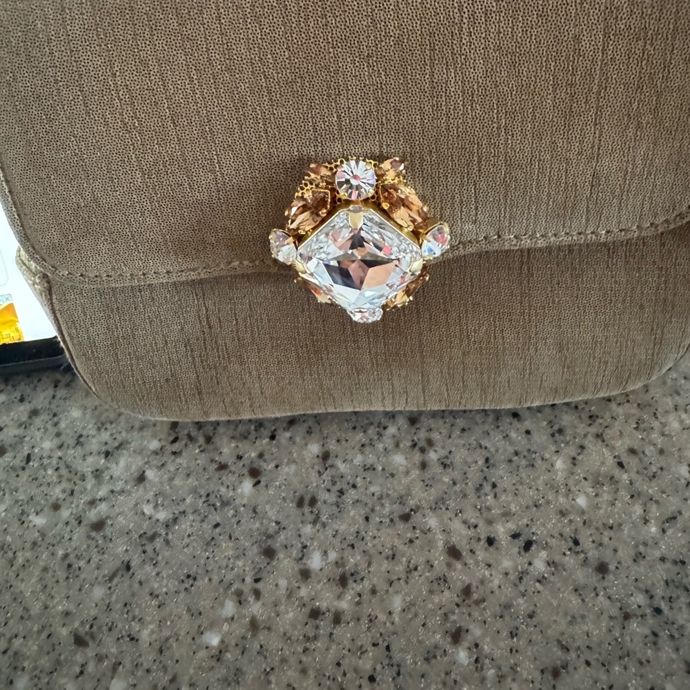 Light Brown with Glitter flecks Mary Norton purse